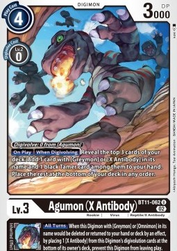 Agumon (X Antibody) (BT11-062) (V.1) - Dimensional Phase