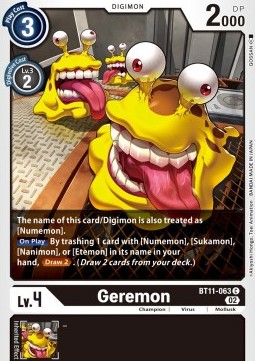 Geremon (BT11-063) (V.1) - Dimensional Phase