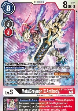 MetalGreymon (X Antibody) (BT11-069) - Dimensional Phase