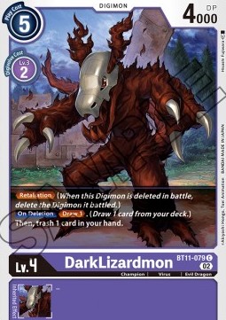 DarkLizardmon (BT11-079) (V.1) - Dimensional Phase