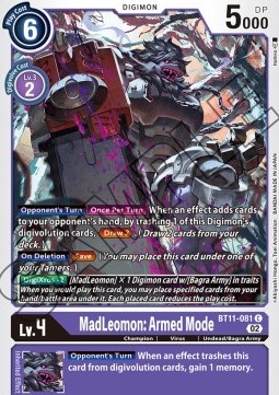 MadLeomon: Armed Mode (BT11-081) (V.1) - Dimensional Phase