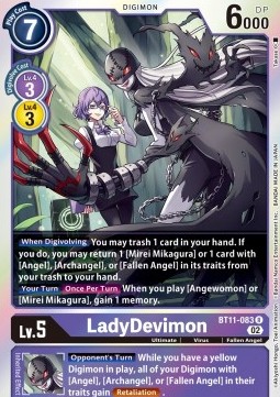 LadyDevimon (BT11-083) (V.1) - Dimensional Phase