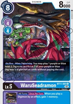 WaruSeadramon (BT11-085) (V.1) - Dimensional Phase