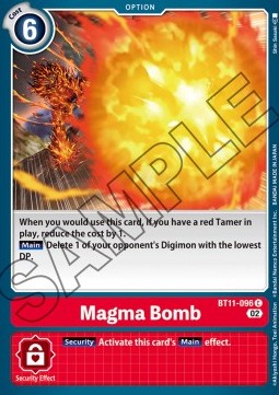 Magma Bomb (BT11-096) (V.1) - Dimensional Phase
