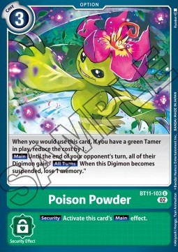 Poison Powder (BT11-103) (V.1) - Dimensional Phase