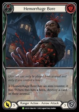 Hemorrhage Bore (Red) (Extended Art Rainbow Foil) - LGS Promos