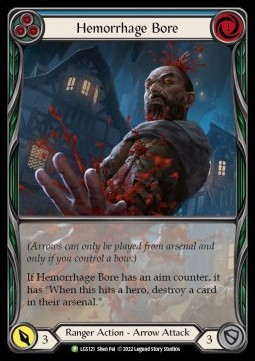 Hemorrhage Bore (Blue) (Extended Art Rainbow Foil) - LGS Promos