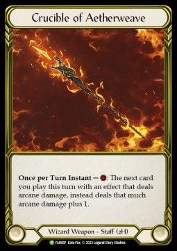 Crucible of Aetherweave (Cold Foil Golden) - FAB Promos