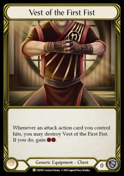 Vest of the First Fist (Cold Foil Golden) - FAB Promos