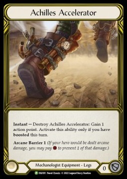 Achilles Accelerator (Cold Foil Golden) - FAB Promos