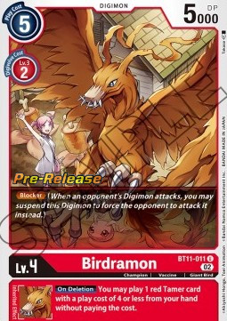 Birdramon (BT11-011) - Promos: Dimensional Phase