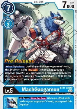 MachGaogamon (BT11-028) - Promos: Dimensional Phase