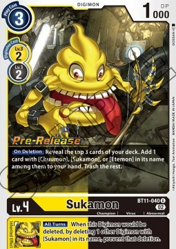 Sukamon (BT11-040) - Promos: Dimensional Phase