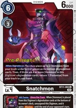 Snatchmon (BT11-065) - Promos: Dimensional Phase