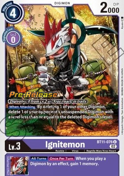 Ignitemon (BT11-076) - Promos: Dimensional Phase