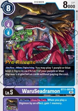 WaruSeadramon (BT11-085) - Promos: Dimensional Phase