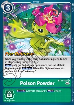 Poison Powder (BT11-103) - Promos: Dimensional Phase
