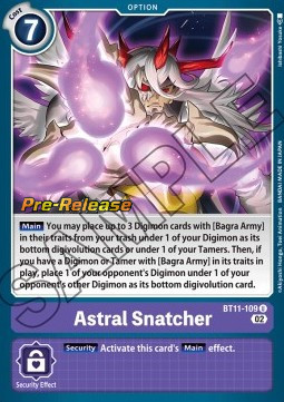 Astral Snatcher (BT11-109) - Promos: Dimensional Phase