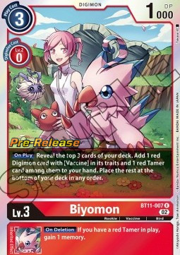 Biyomon (BT11-007) - Promos: Dimensional Phase