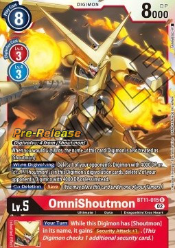 OmniShoutmon (BT11-015) - Promos: Dimensional Phase