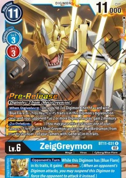 ZeigGreymon (BT11-031) - Promos: Dimensional Phase