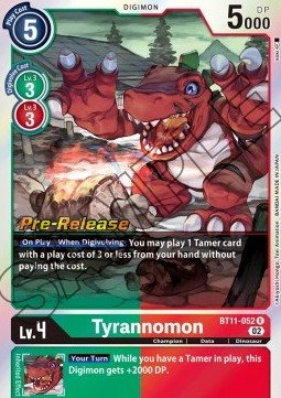 Tyrannomon (BT11-052) - Promos: Dimensional Phase