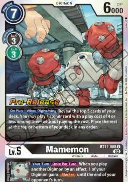 Mamemon (BT11-068) - Promos: Dimensional Phase