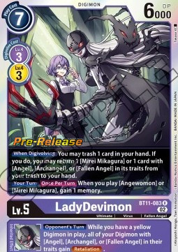 LadyDevimon (BT11-083) - Promos: Dimensional Phase