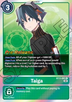 Taiga (BT11-091) - Promos: Dimensional Phase