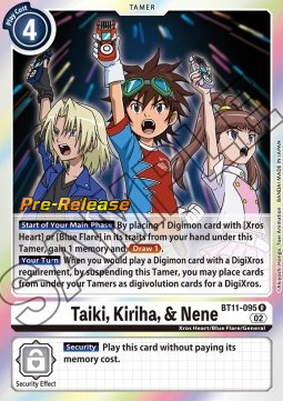 Taiki, Kiriha, & Nene (BT11-095) - Promos: Dimensional Phase