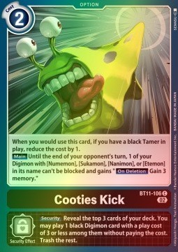 Cooties Kick (BT11-106) (V.2) - Dimensional Phase