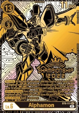 Alphamon (BT6-111) - Championship 2022 Promos