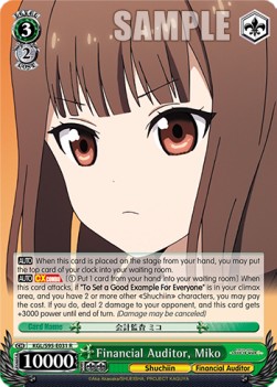 Financial Auditor, Miko (V.1 - Rare) - Kaguya-sama: Love Is War? (II)