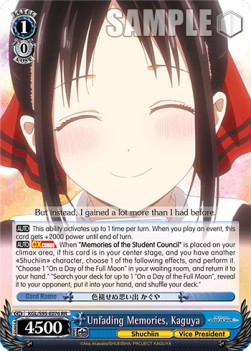 Unfading Memories, Kaguya (V.1 - Double Rare) - Kaguya-sama: Love Is War? (II)