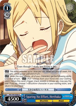 Sparing No Effort, Herthaka (V.1 - Uncommon) - Kaguya-sama: Love Is War? (II)