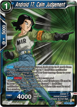 Android 17, Calm Judgement (V.1 - Common) - Power Absorbed