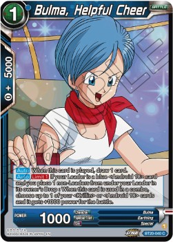 Bulma, Helpful Cheer - Power Absorbed