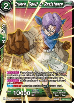 Trunks, Spirit of Resistance - Power Absorbed