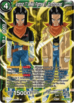 Android 17 & Hell Fighter 17, Synchronized (V.1 - Super Rare) - Power Absorbed