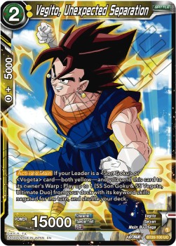 Vegito, Unexpected Separation (V.1 - Uncommon) - Power Absorbed