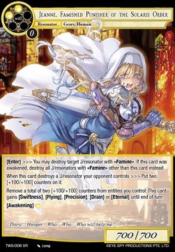 Jeanne, Famished Punisher of the Solaris Order - The War of the Suns