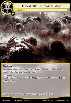 Prevalence of Famishment - The War of the Suns
