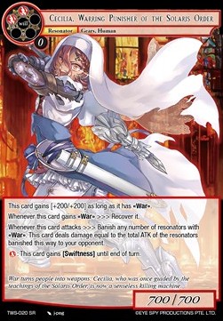 Cecilia, Warring Punisher of the Solaris Order - The War of the Suns