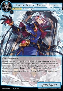 Little Maria, Archaic Legacy - The War of the Suns
