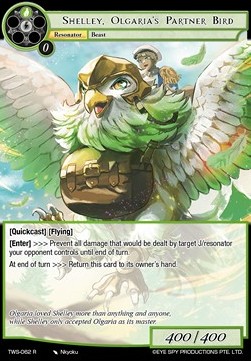 Shelley, Olgaria's Partner Bird - The War of the Suns