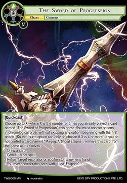 The Sword of Progression // Genesis Chronogear - The War of the Suns