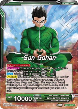 Son Gohan // Son Gohan, Command of Universe 7 - Starter Deck: Ultimate Awakened Power