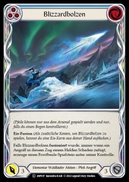 Blizzard Bolt (Blue) (Regular) - History Pack 2 - Black Label