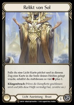 Vestige of Sol (Regular) - History Pack 2 - Black Label