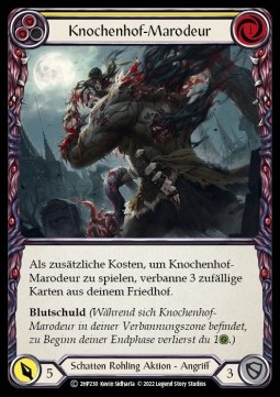 Boneyard Marauder (Yellow) (Regular) - History Pack 2 - Black Label